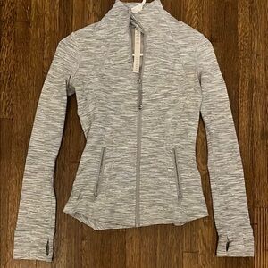 Women's Gray Zip-Up Jacket